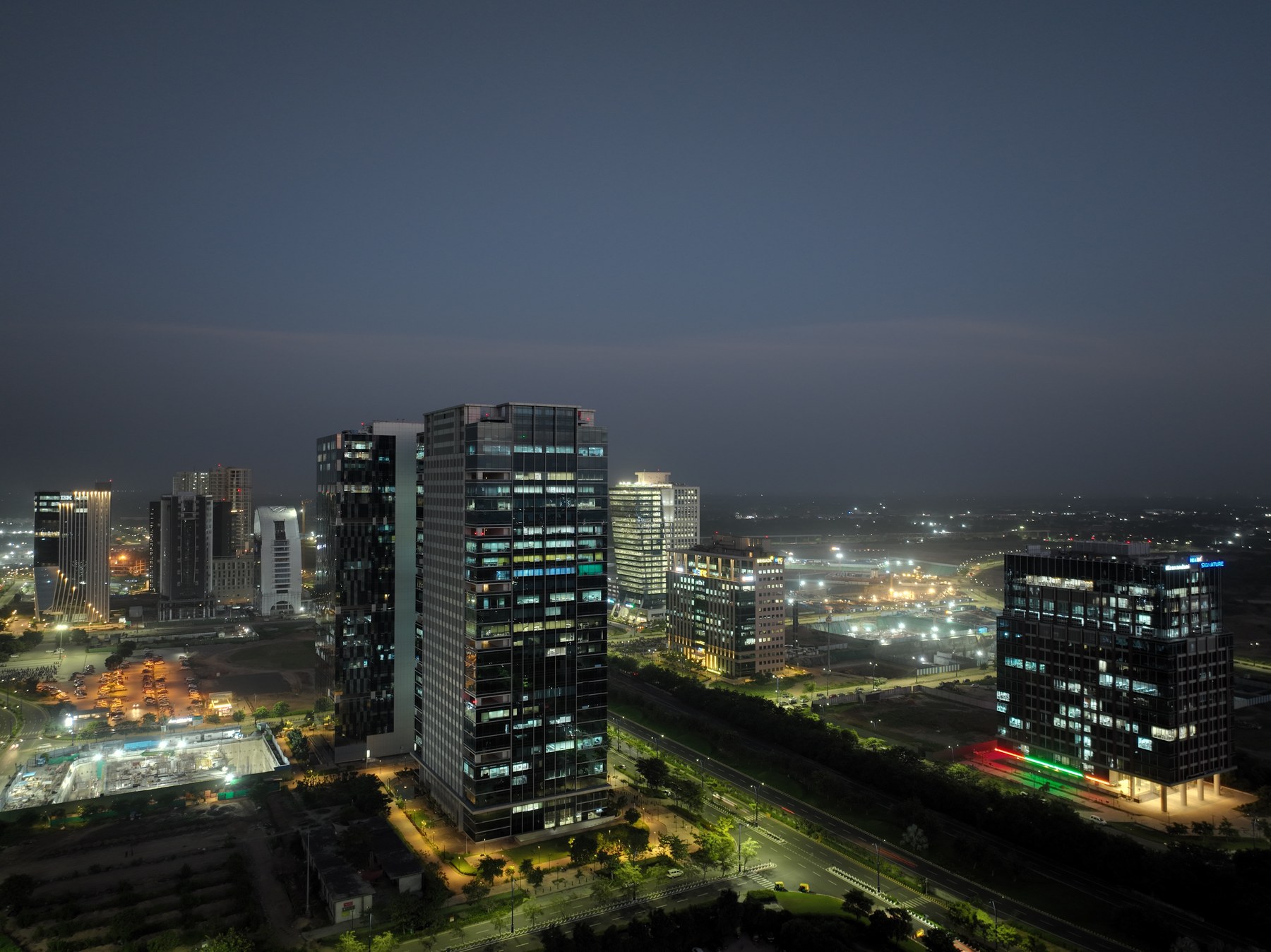GIFT City, Gandhinagar at night